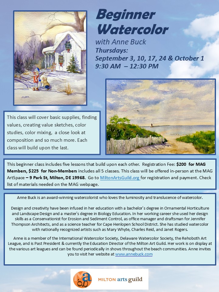 Class: Beginner Watercolor - Image 3