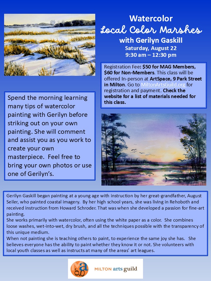 Class: Watercolor Local Marshes - Image 3