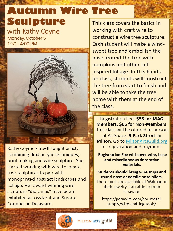 Class: Autumn Wire Tree Sculpture - Image 2
