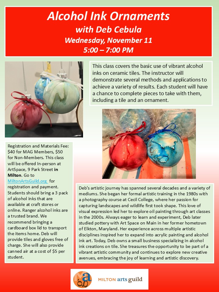 Class: Alcohol Ink Ornaments - Image 3