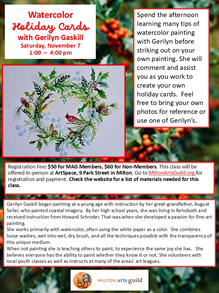 Class: Watercolor Holiday Cards - Image 2