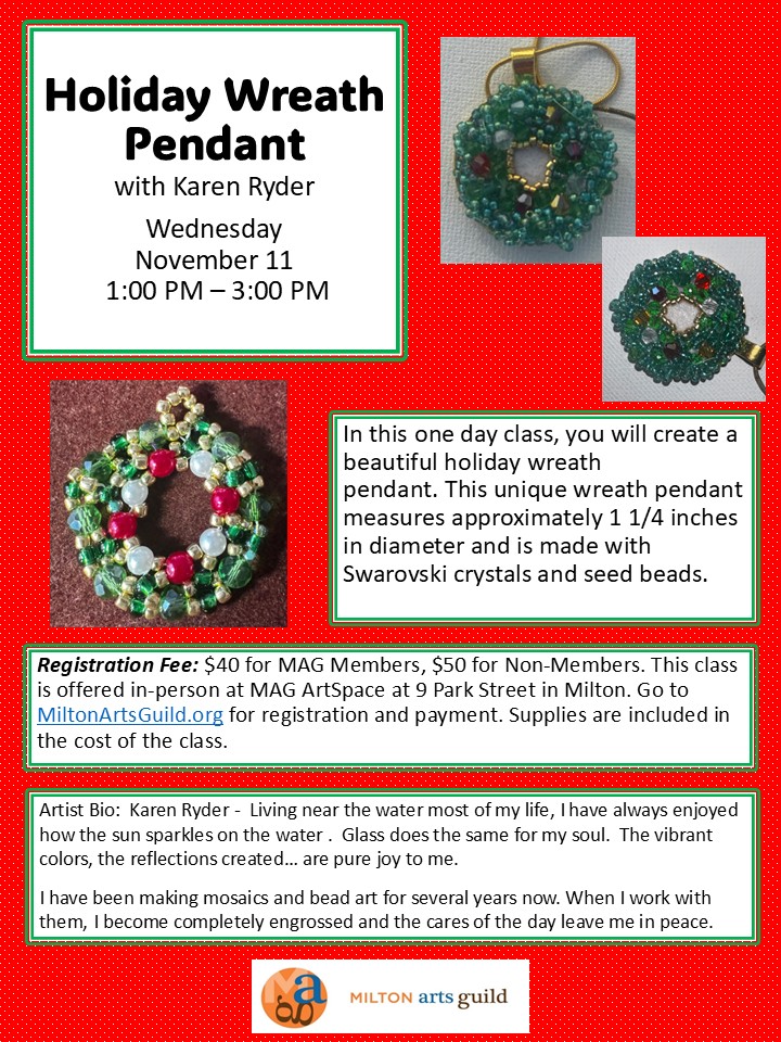 Class: Holiday Wreath Pendant - Image 4